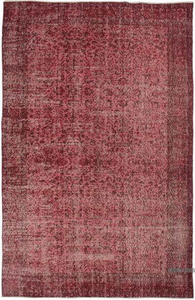 Boyalı El Dokuma Vintage Halı - 177 cm x 276 cm