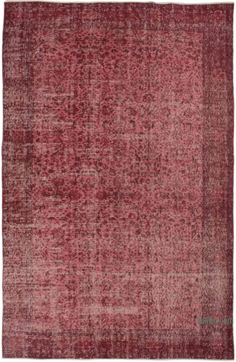 Over-dyed Vintage Hand-Knotted Turkish Rug - 5' 10" x 9' 1" (70" x 109") - K0073053