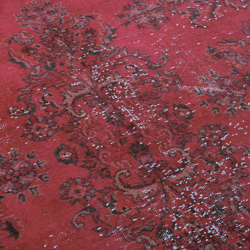 Over-dyed Vintage Hand-Knotted Turkish Rug - 5' 4" x 9' 1" (64" x 109") - K0073055
