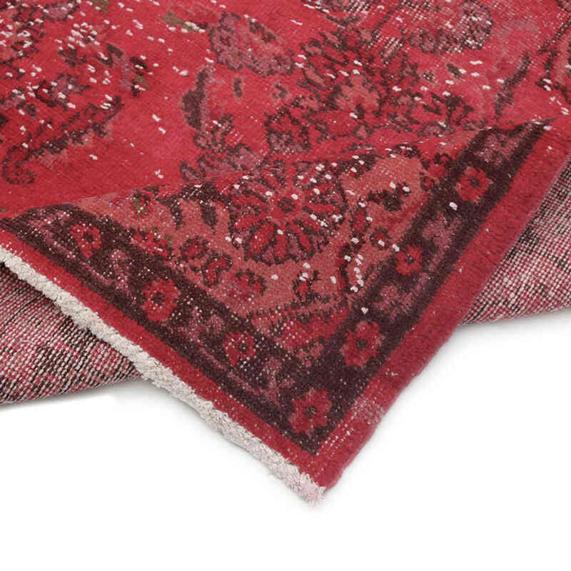 Over-dyed Vintage Hand-Knotted Turkish Rug - 5' 4" x 9' 1" (64" x 109") - K0073055