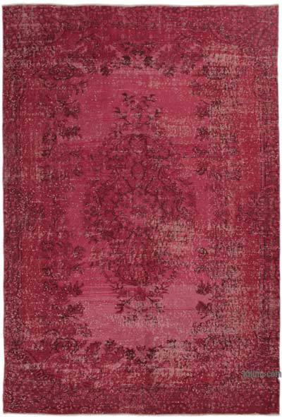 Boyalı El Dokuma Vintage Halı - 167 cm x 250 cm