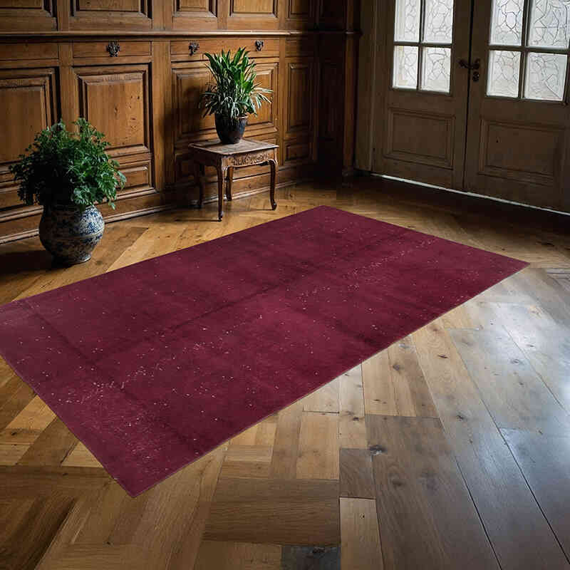 Boyalı El Dokuma Vintage Halı - 145 cm x 250 cm - K0073058