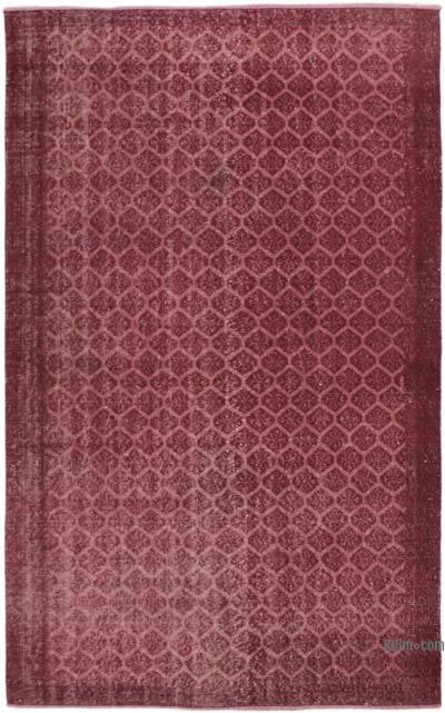 Boyalı El Dokuma Vintage Halı - 151 cm x 243 cm