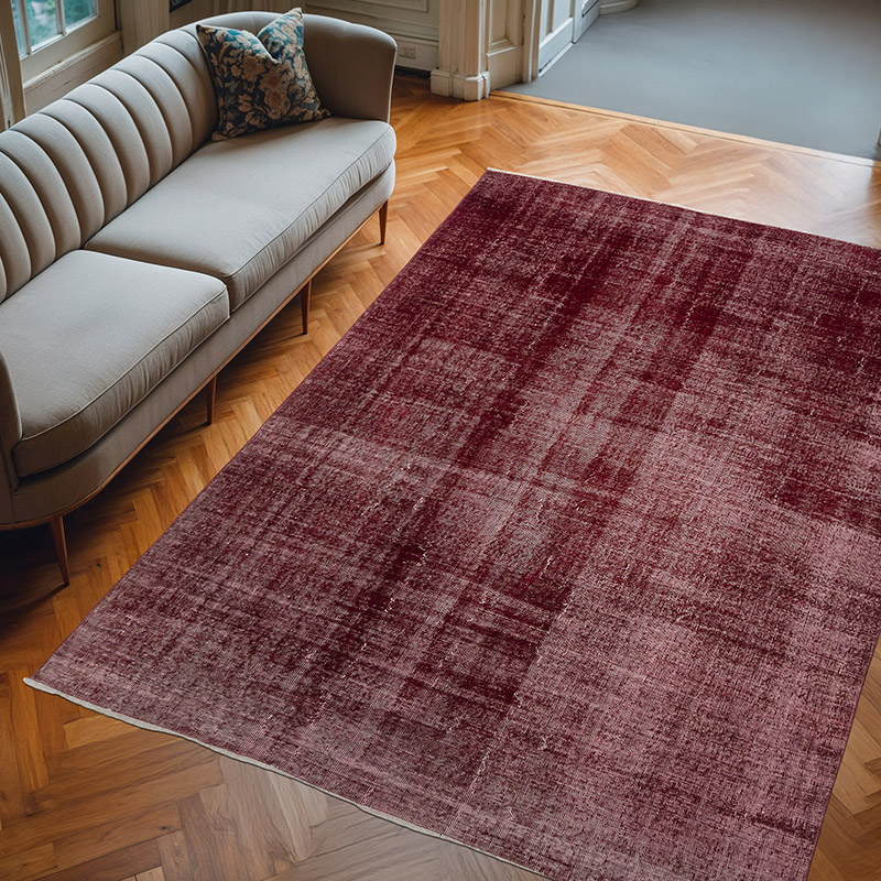 Alfombra Turca Vintage Sobre-teñida - 195 cm x 276 cm - K0073061