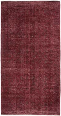 Boyalı El Dokuma Vintage Halı - 149 cm x 283 cm