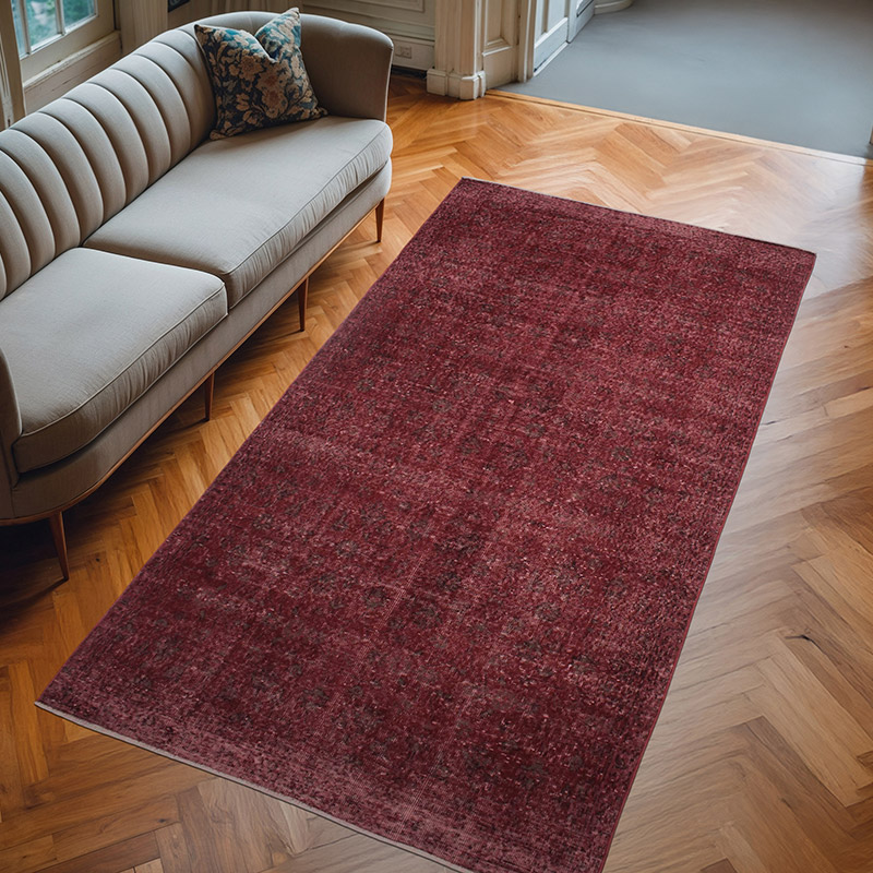 Alfombra Turca Vintage Sobre-teñida - 149 cm x 283 cm - K0073062