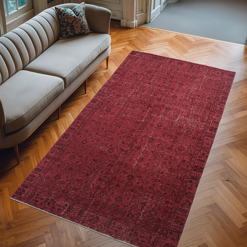 Alfombra Turca Vintage Sobre-teñida - 157 cm x 290 cm - K0073063