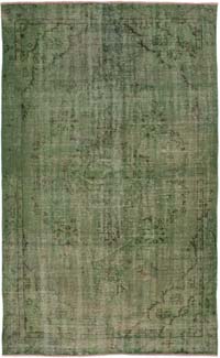 Boyalı El Dokuma Vintage Halı - 170 cm x 275 cm