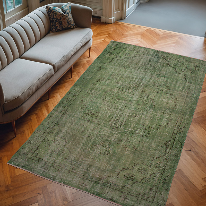 Boyalı El Dokuma Vintage Halı - 170 cm x 275 cm - K0073064