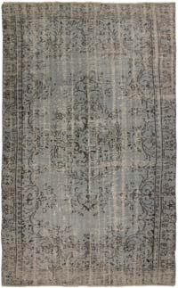 Boyalı El Dokuma Vintage Halı - 172 cm x 282 cm