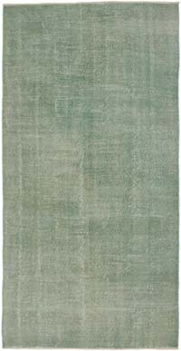 Alfombra Turca Vintage Sobre-teñida - 147 cm x 292 cm