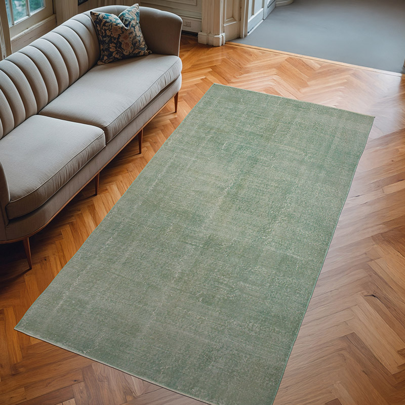 Alfombra Turca Vintage Sobre-teñida - 147 cm x 292 cm - K0073067