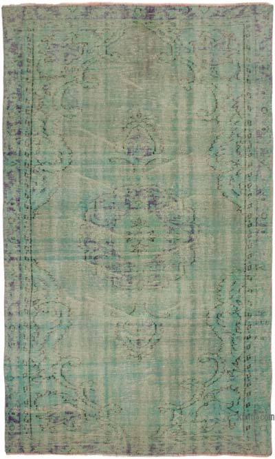 Alfombra Turca Vintage Sobre-teñida - 164 cm x 278 cm