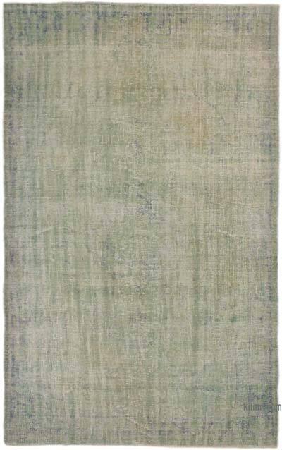 Boyalı El Dokuma Vintage Halı - 167 cm x 273 cm