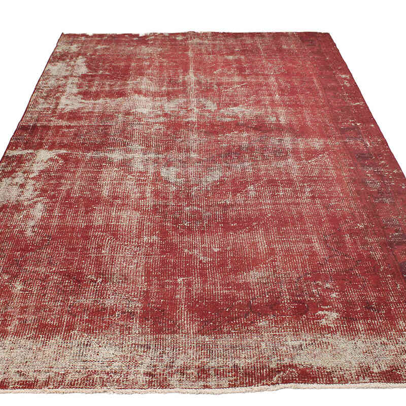 Boyalı El Dokuma Vintage Halı - 161 cm x 261 cm - K0073071