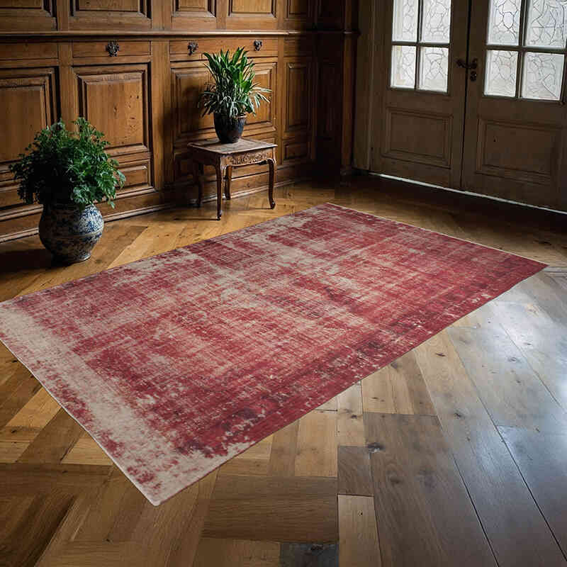 Boyalı El Dokuma Vintage Halı - 161 cm x 261 cm - K0073071