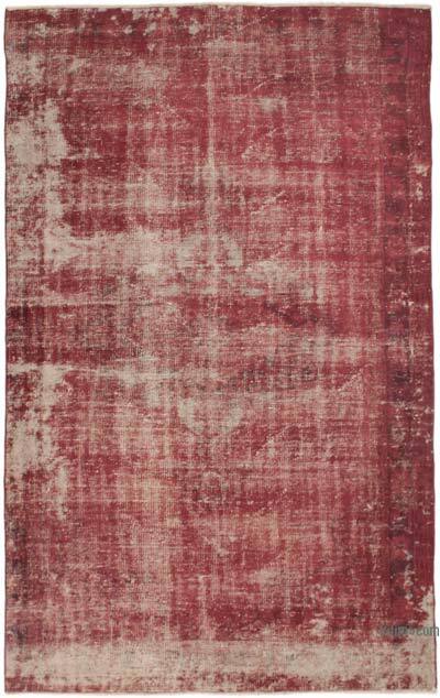 Alfombra Turca Vintage Sobre-teñida - 161 cm x 261 cm