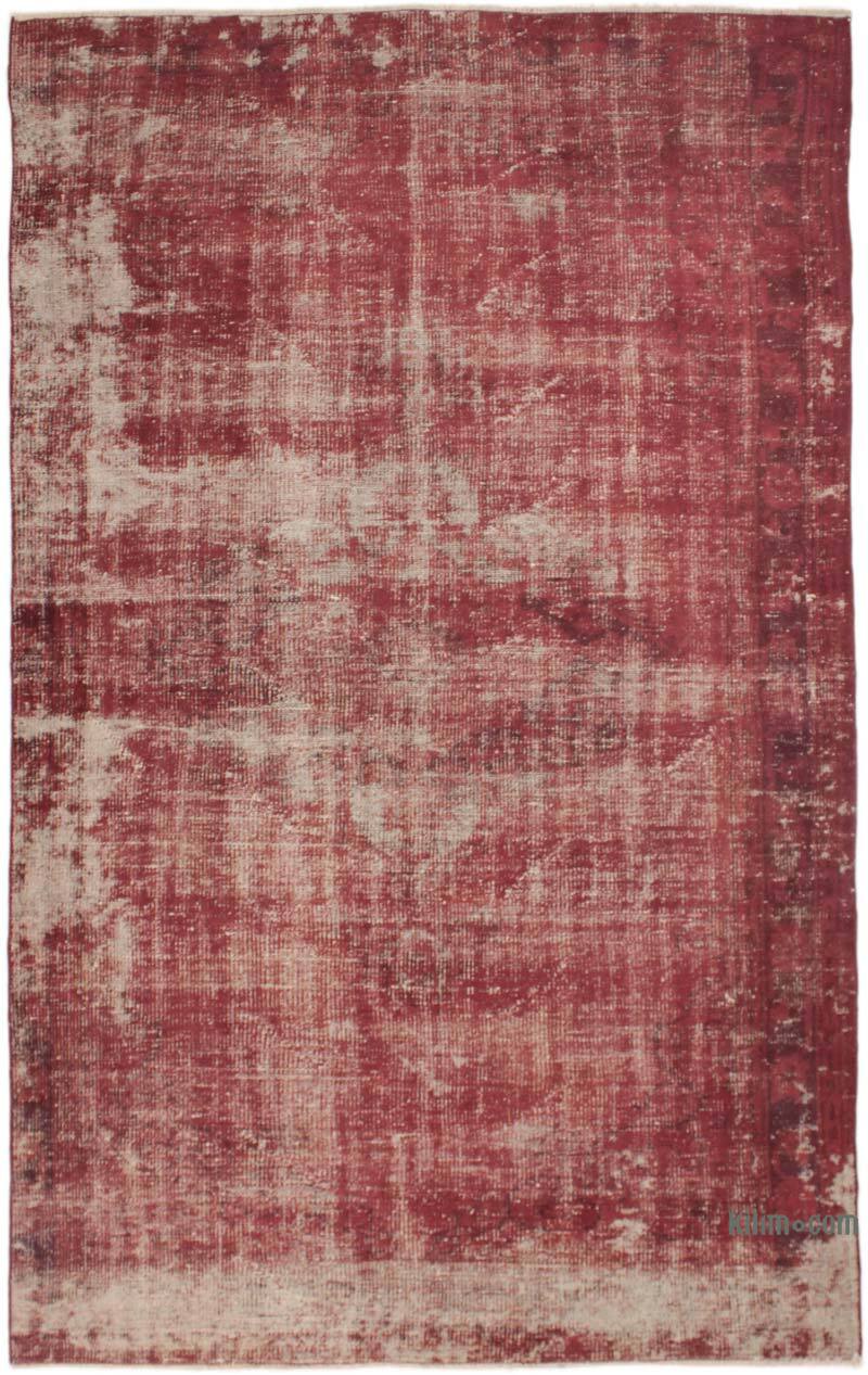 Boyalı El Dokuma Vintage Halı - 161 cm x 261 cm - K0073071