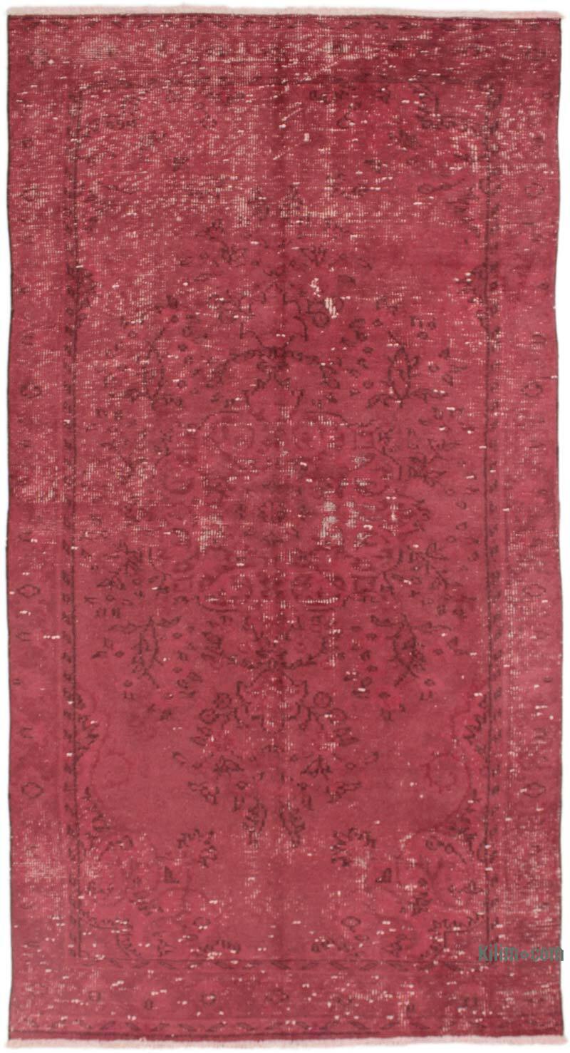 Alfombra Turca Vintage Sobre-teñida - 134 cm x 255 cm - K0073072