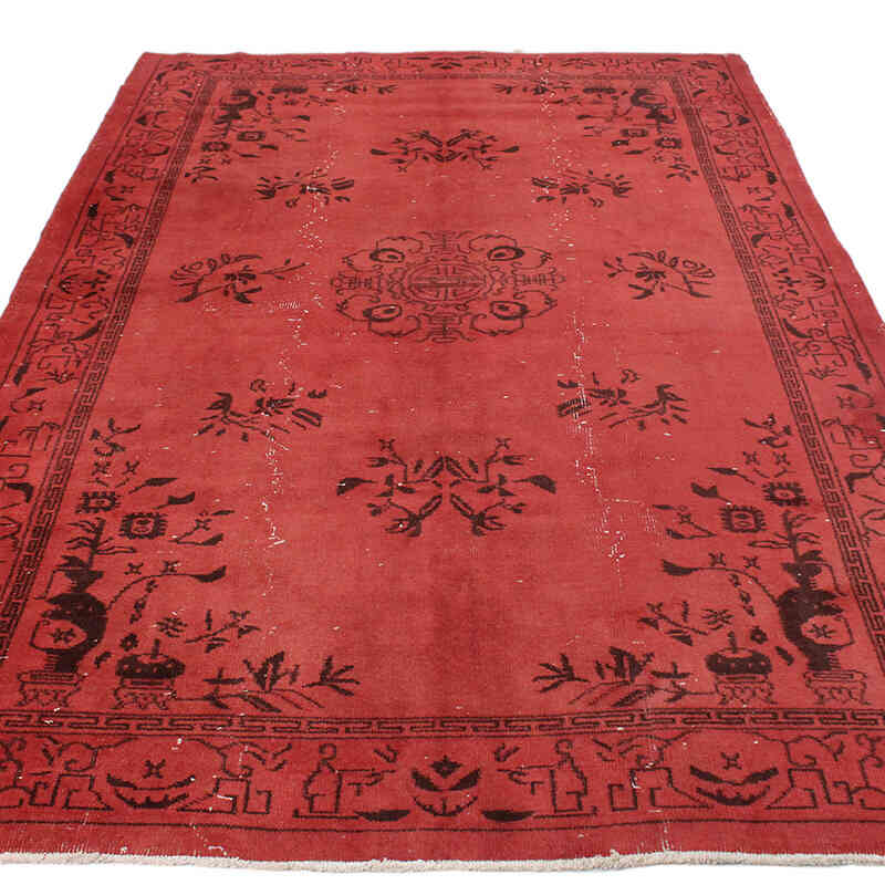 Alfombra Turca Vintage Sobre-teñida - 174 cm x 278 cm - K0073076