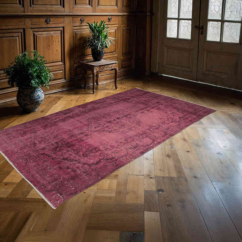 Alfombra Turca Vintage Sobre-teñida - 138 cm x 257 cm - K0073080