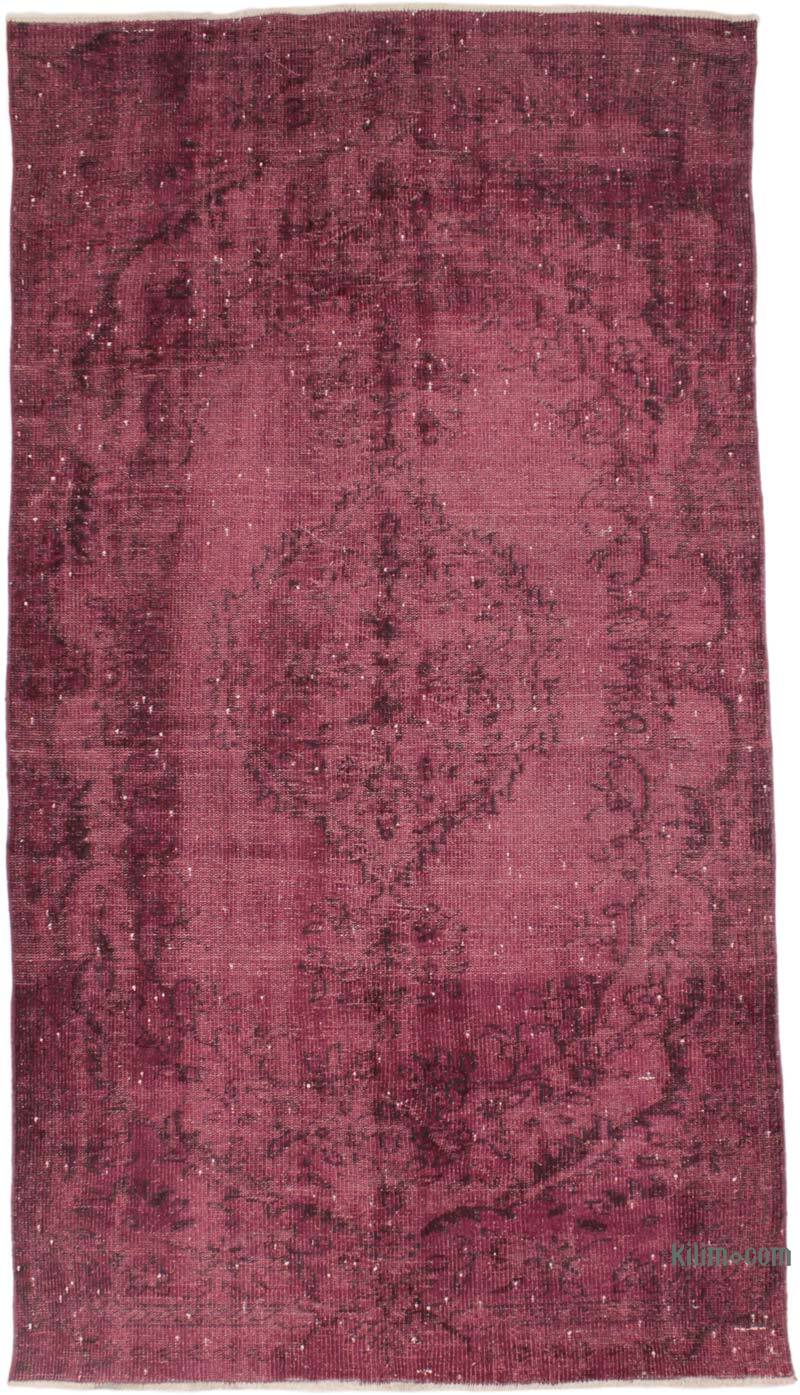 Alfombra Turca Vintage Sobre-teñida - 138 cm x 257 cm - K0073080