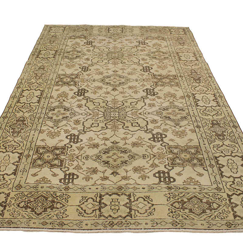 Vintage Turkish Hand-Knotted Rug - 5' 3" x 8' 4" (63" x 100") - K0073088