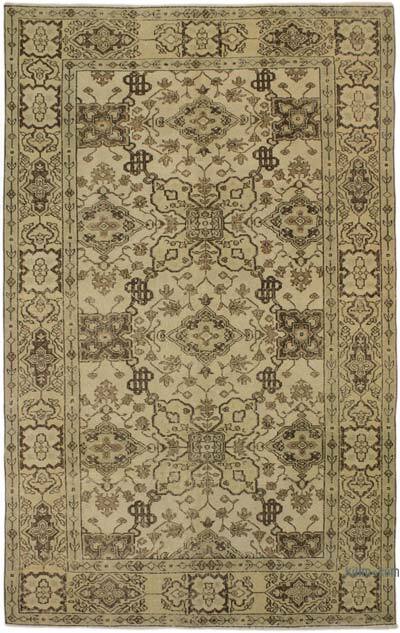 Vintage Turkish Hand-Knotted Rug - 5' 3" x 8' 4" (63" x 100")