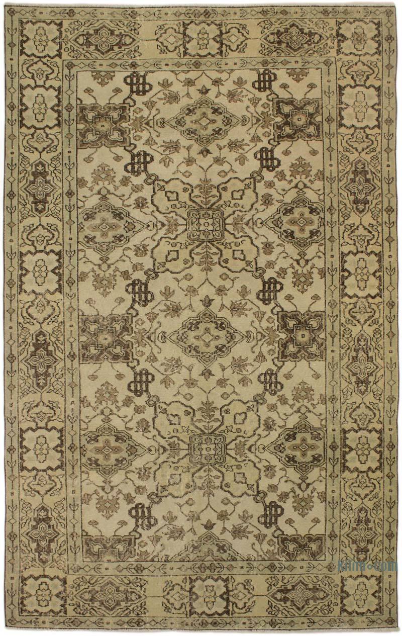 Vintage Turkish Hand-Knotted Rug - 5' 3" x 8' 4" (63" x 100") - K0073088