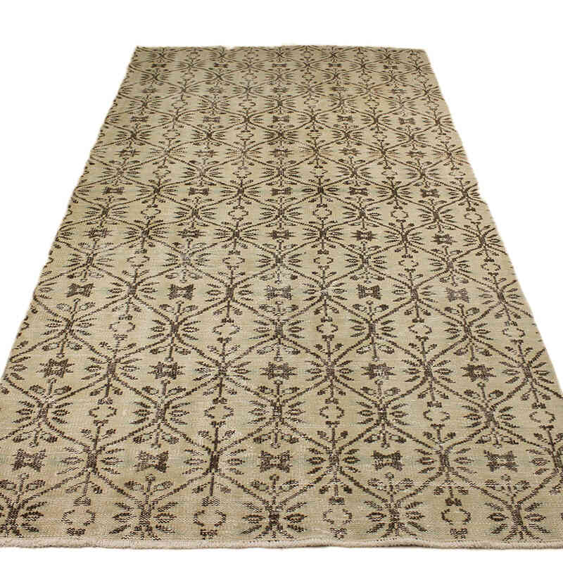 Vintage Turkish Hand-Knotted Rug - 4' 8" x 8' 9" (56" x 105") - K0073090