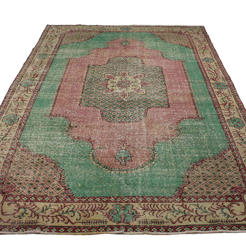 Vintage Turkish Hand-Knotted Rug - 6' 5" x 9' 6" (77" x 114") - K0073091