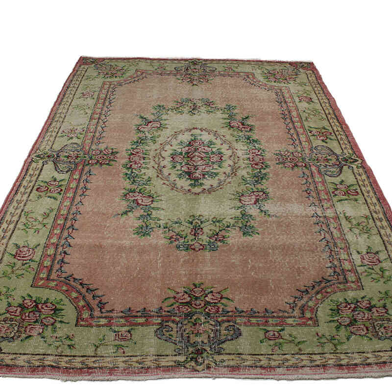 Alfombra Vintage Turca Anudada a Mano - 174 cm x 256 cm - K0073093