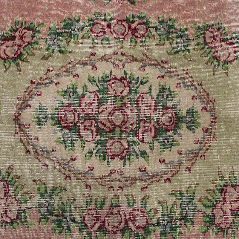 Alfombra Vintage Turca Anudada a Mano - 174 cm x 256 cm - K0073093