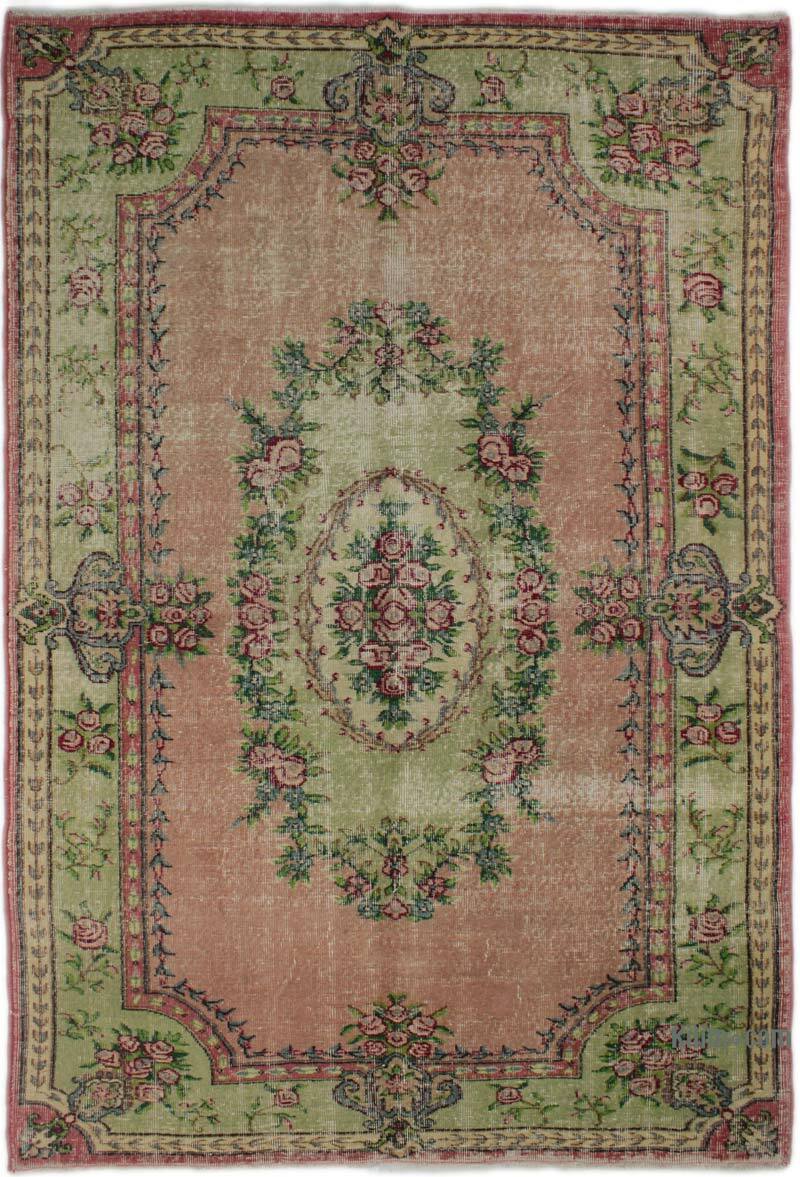 Alfombra Vintage Turca Anudada a Mano - 174 cm x 256 cm - K0073093