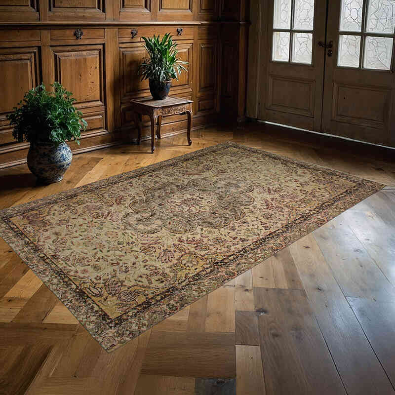 El Dokuma Vintage Halı - 156 cm x 250 cm - K0073096