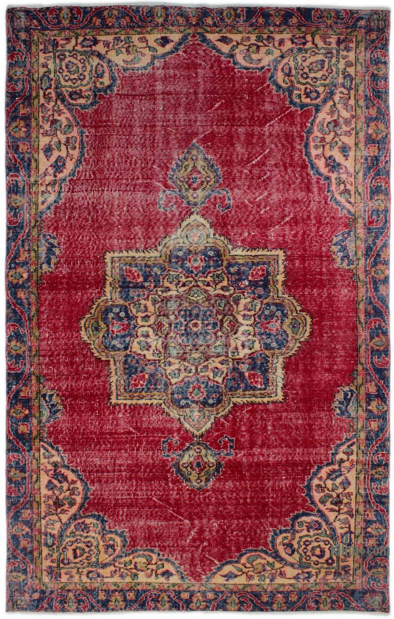 Alfombra Vintage Turca Anudada a Mano - 173 cm x 275 cm - K0073097