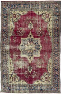 Vintage Turkish Hand-Knotted Rug - 202 cm x 310 cm