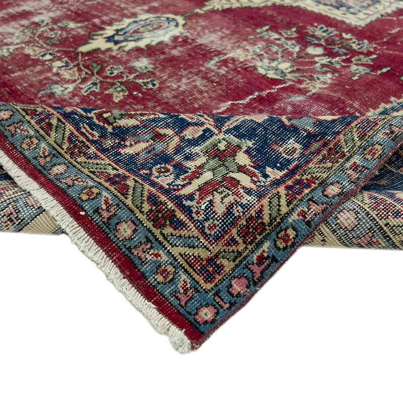 Alfombra Vintage Turca Anudada a Mano - 202 cm x 310 cm - K0073101