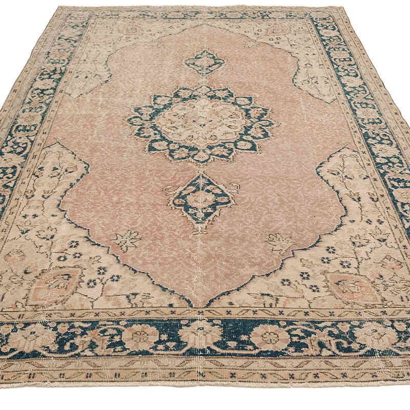 Vintage Turkish Hand-Knotted Rug - 6' 7" x 10' 7" (79" x 127") - K0073105