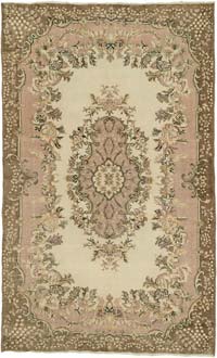 Vintage Turkish Hand-Knotted Rug - 6' 9" x 10' 9" (81" x 129")