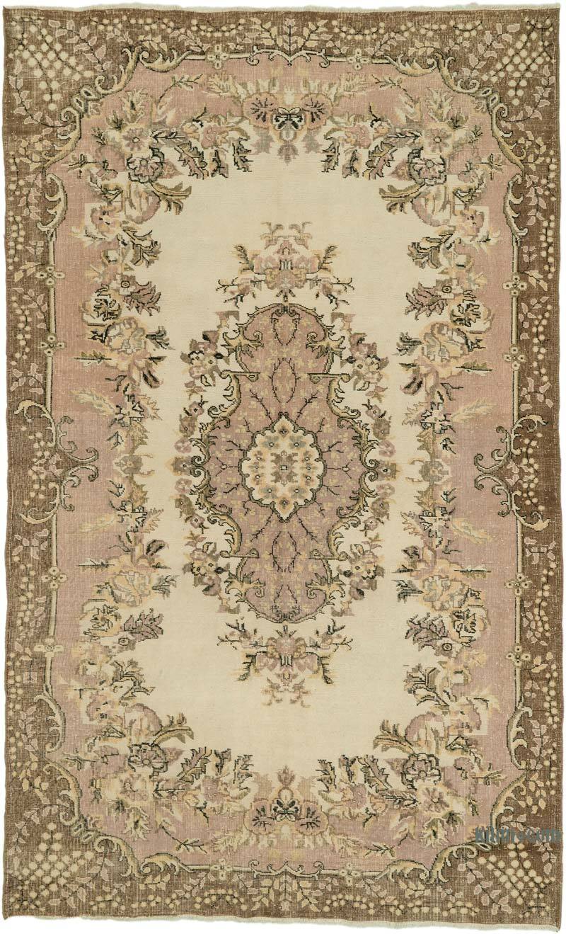 Alfombra Vintage Turca Anudada a Mano - 206 cm x 327 cm - K0073106