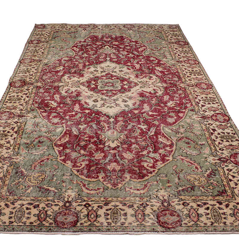 Vintage Turkish Hand-Knotted Rug - 5' 11" x 9' 3" (71" x 111") - K0073108