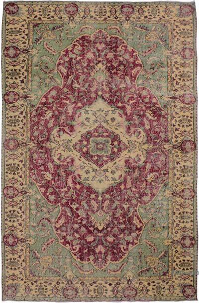 El Dokuma Vintage Halı - 181 cm x 281 cm
