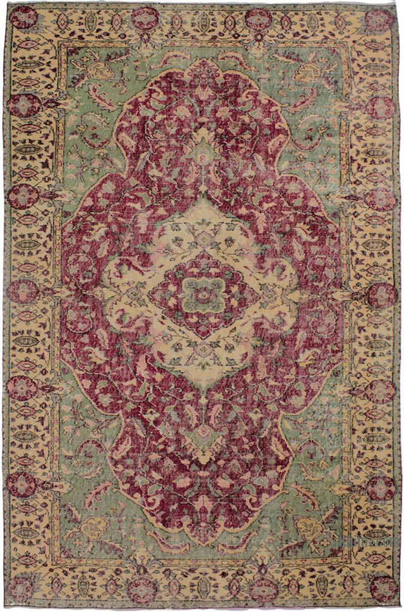 Vintage Turkish Hand-Knotted Rug - 5' 11" x 9' 3" (71" x 111") - K0073108