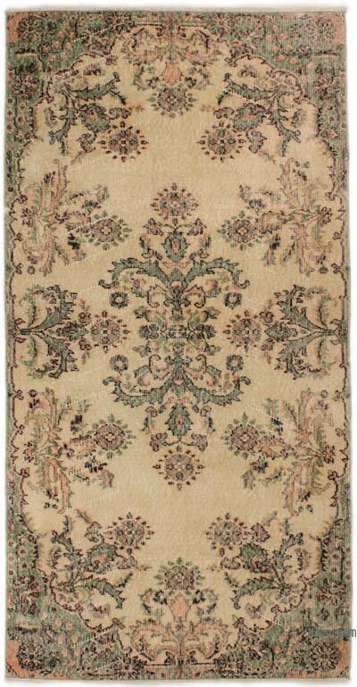 El Dokuma Vintage Halı - 104 cm x 200 cm