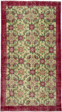 Vintage Turkish Hand-Knotted Rug - 3' 9" x 6' 9" (45" x 81")