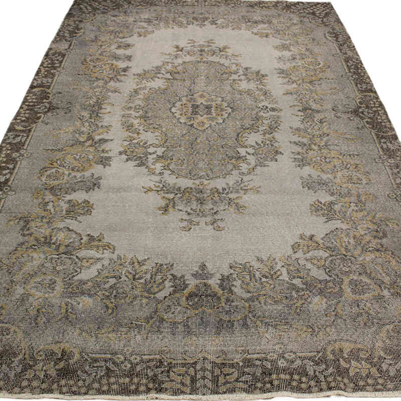 Alfombra Turca Vintage Sobre-teñida - 202 cm x 322 cm - K0073136