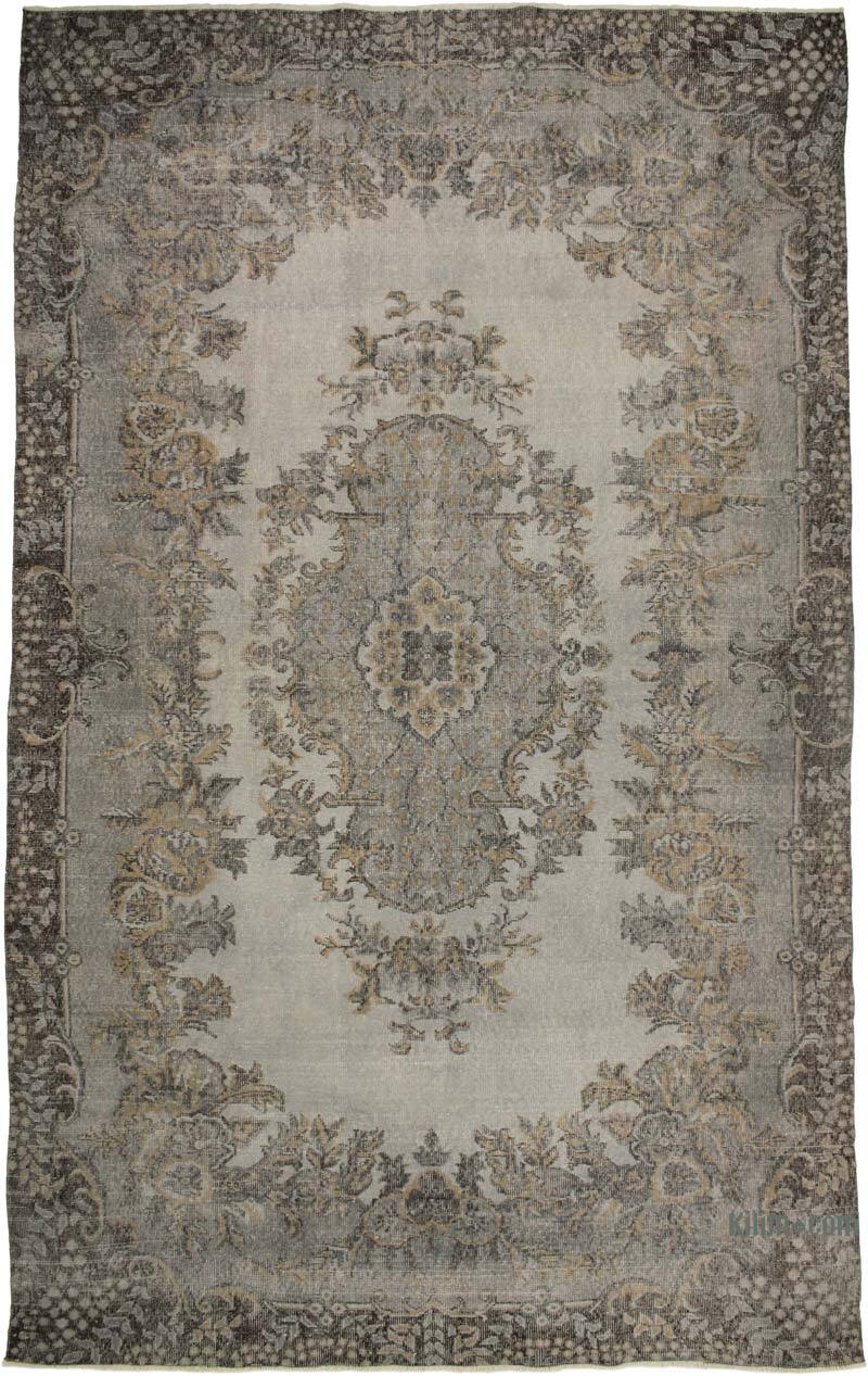 Alfombra Turca Vintage Sobre-teñida - 202 cm x 322 cm - K0073136