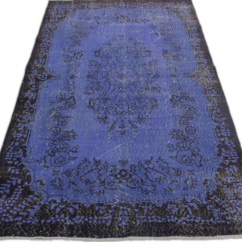 Boyalı El Dokuma Vintage Halı - 145 cm x 247 cm - K0073137