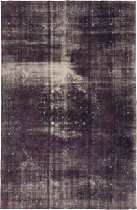 Alfombra Turca Vintage Sobre-teñida - 206 cm x 316 cm